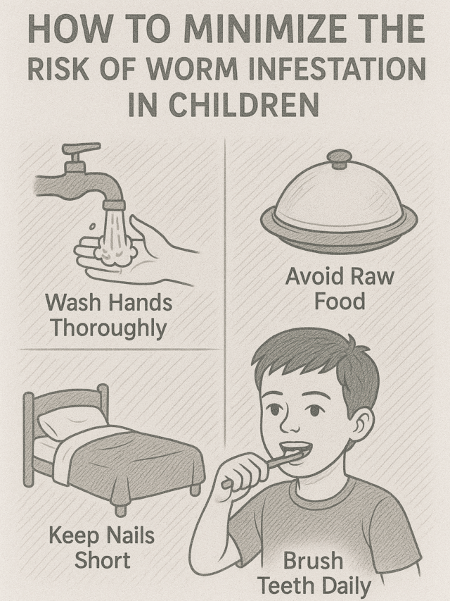 How to Minimize the Risk of Worm Infestation in children