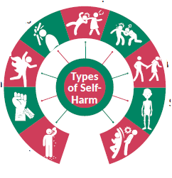 Mental Well-being in Adolescents: Types of self-harm