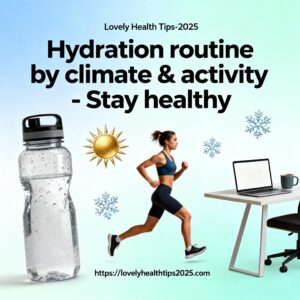 Hydration routine by climate & activity – Stay healthy