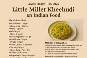 Millet Recipe