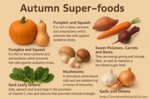 Autumn habits. Autumn super foods