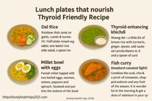 Thyroid friendly recipes. Lunch plates that nourish