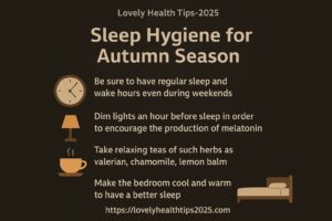 Autumn habits. Sleep hygiene for autumn season