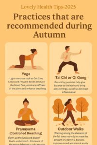 Autumn habits. Practices that are recommended during autumn