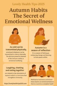 Autumn habits. The secret of emotional wellness